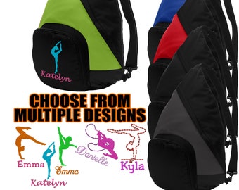 Personalized Dance Backpack Embroidered Design Cross-body Ballet Sling Backpack with Custom Designs
