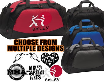 Custom Martial Arts Duffle Bag - Personalized Karate Tae Kwon Do Gear Carrier