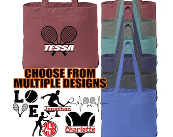 Personalized Tennis Tote Bag