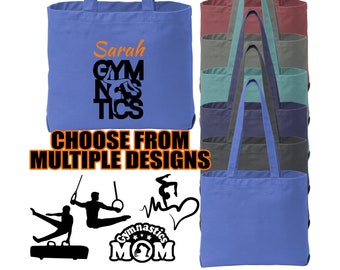 Personalized Gymnastics Tote Bag