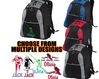 Personalized Track & Field Backpack | Customized Running Bag | Runner Gift | Track Team Bags