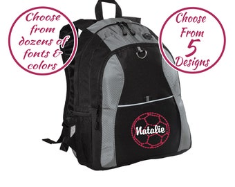personalized soccer bags with ball holder