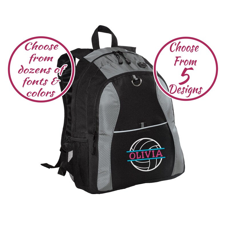 Personalized Volleyball Backpack Customized Volleyball Bag Etsy