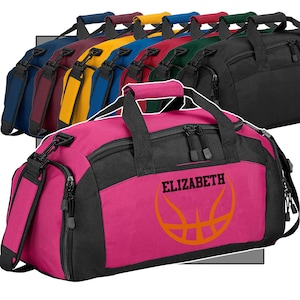 Personalized Basketball Duffle Bag - Custom Gym Bag with Name - Perfect Gift for Basketball Players & Sports Enthusiasts