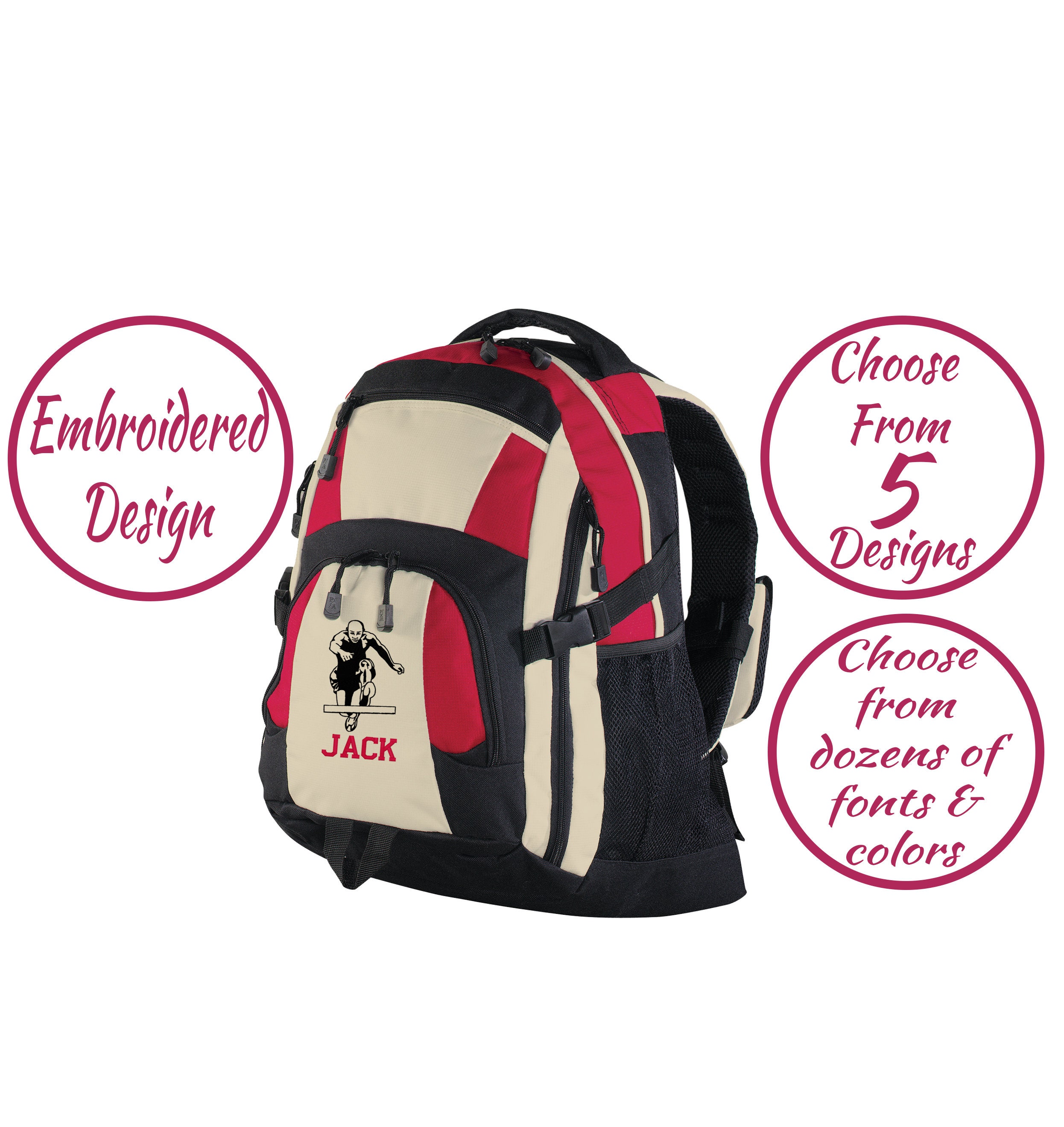 Personalized Track and Field Backpack Custom Track and Field Etsy
