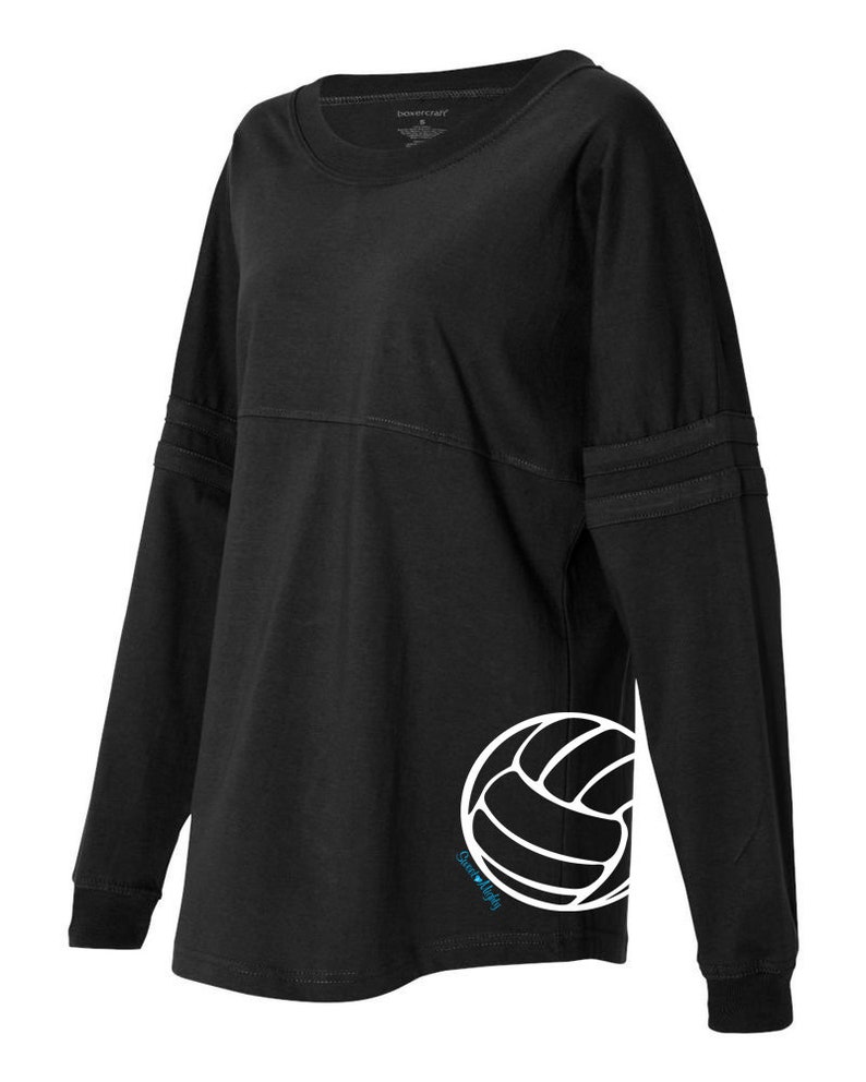 Volleyball Long Sleeve Shirt Volleyball Pom Pom Jersey Etsy