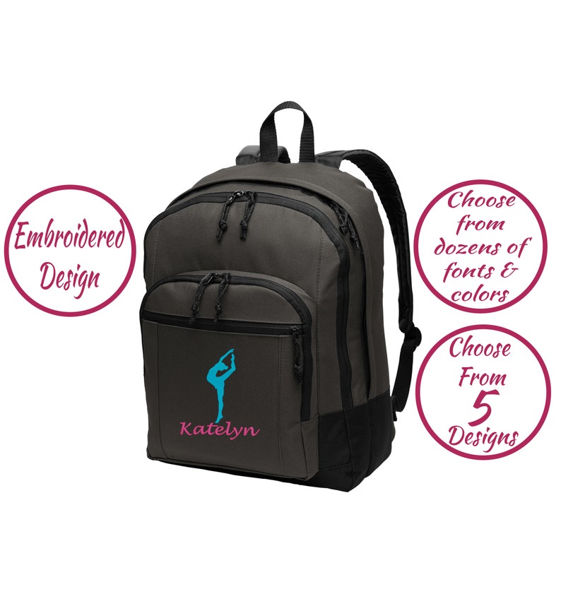Personalized Gymnastics Backpack Custom Gymnast Bag Etsy