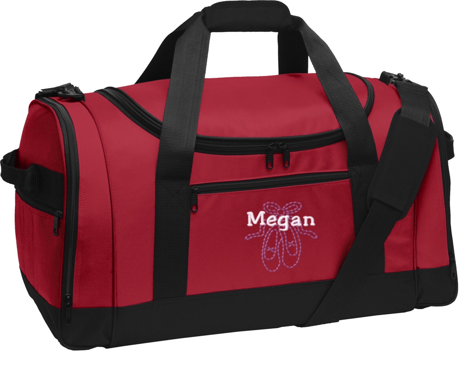 personalized ballet shoes voyager sports duffel bag with free personalization & free shipping bg800