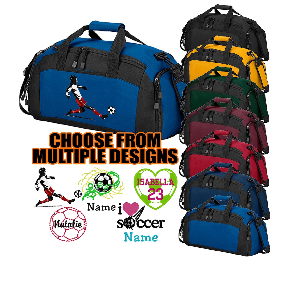 Personalized Soccer Duffel Bag Custom Soccer Gym Bag Soccer Team Bags