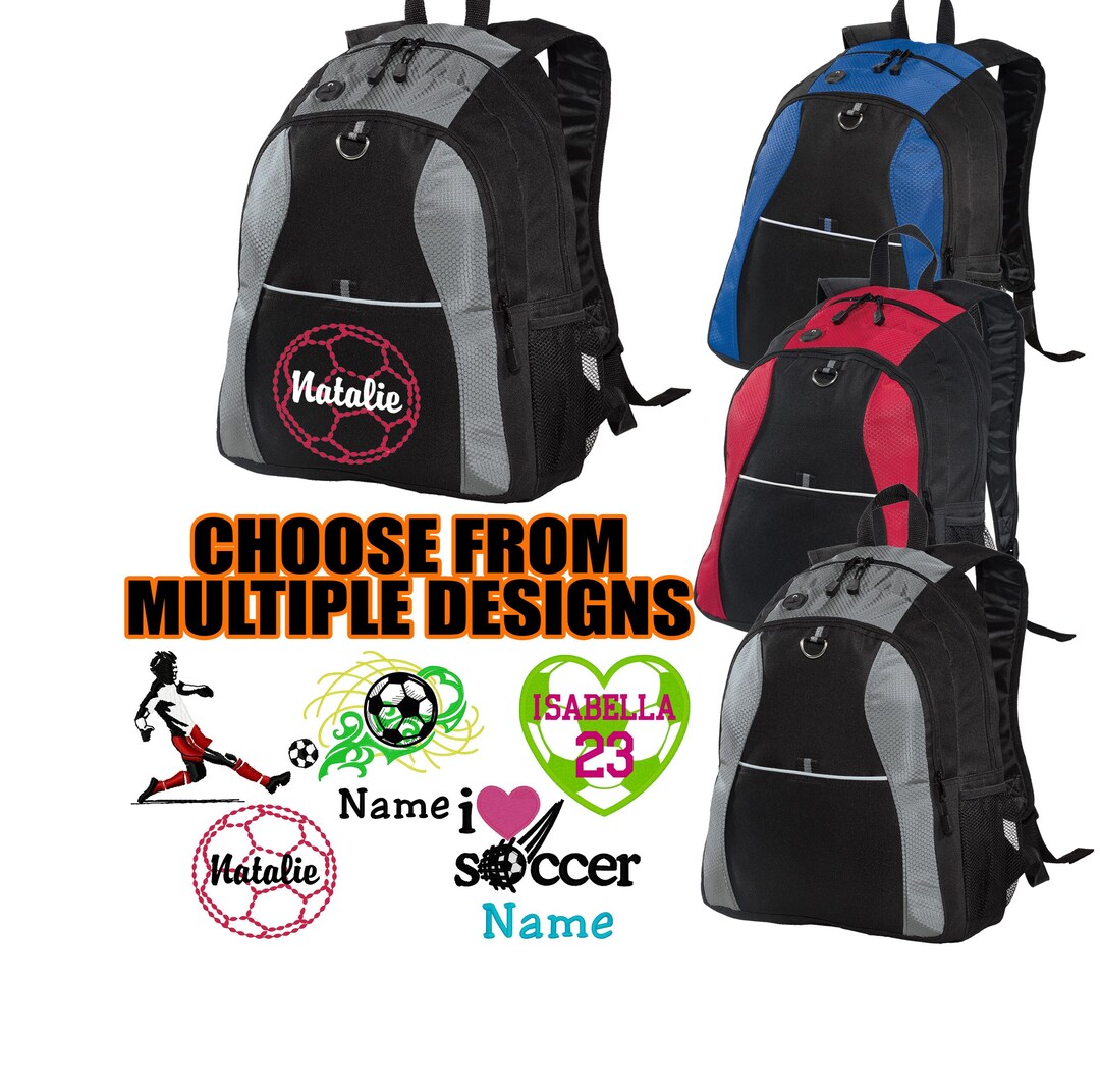 Personalized Soccer Backpack Custom Soccer Bag Soccer Player Gift