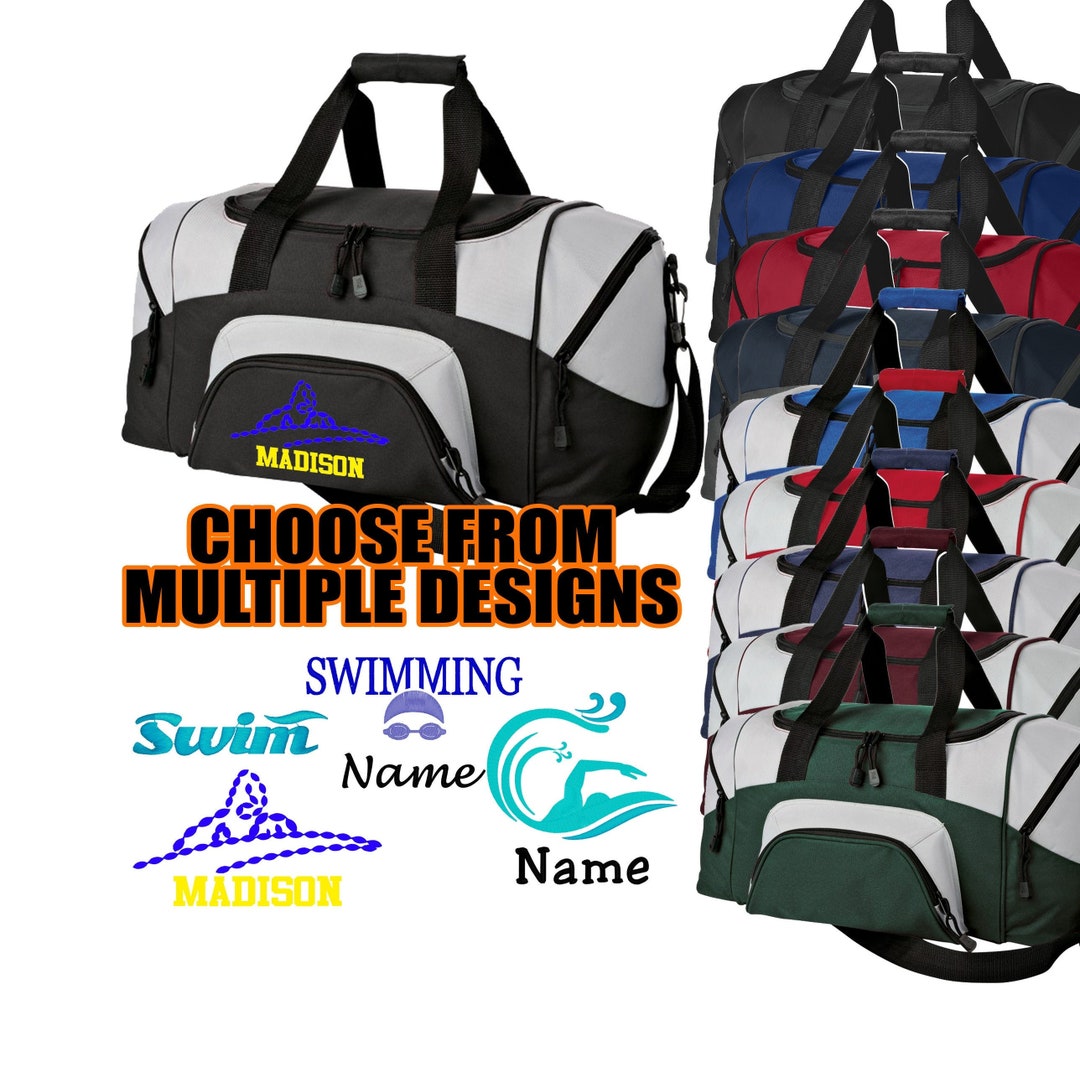Personalized Swimming Duffel Bag Customized Swim Bag Swim Team Bags Swimmer Gift Etsy