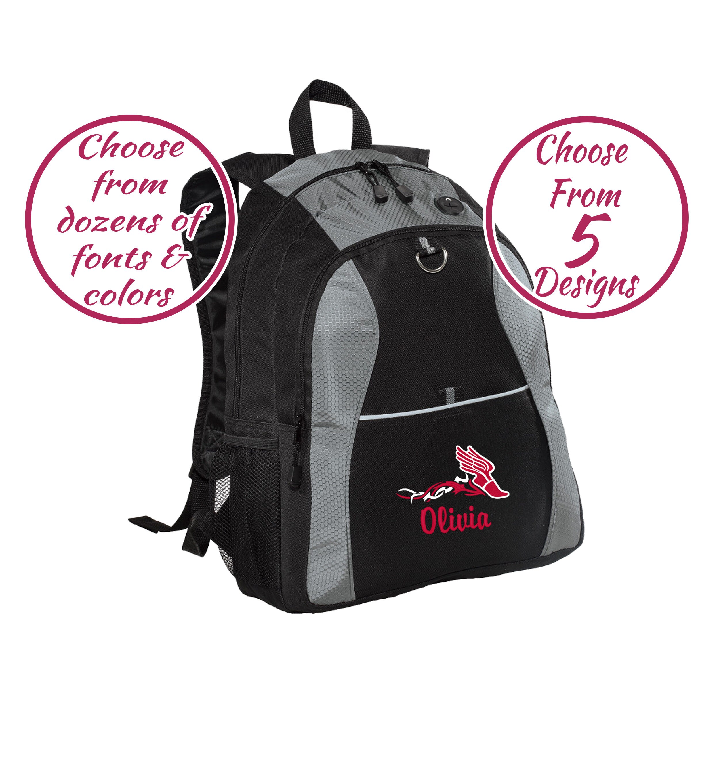 Personalized Track & Field Backpack Customized Running Bag Etsy