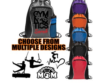 Personalized Gymnastics Drawstring Cinch Bag