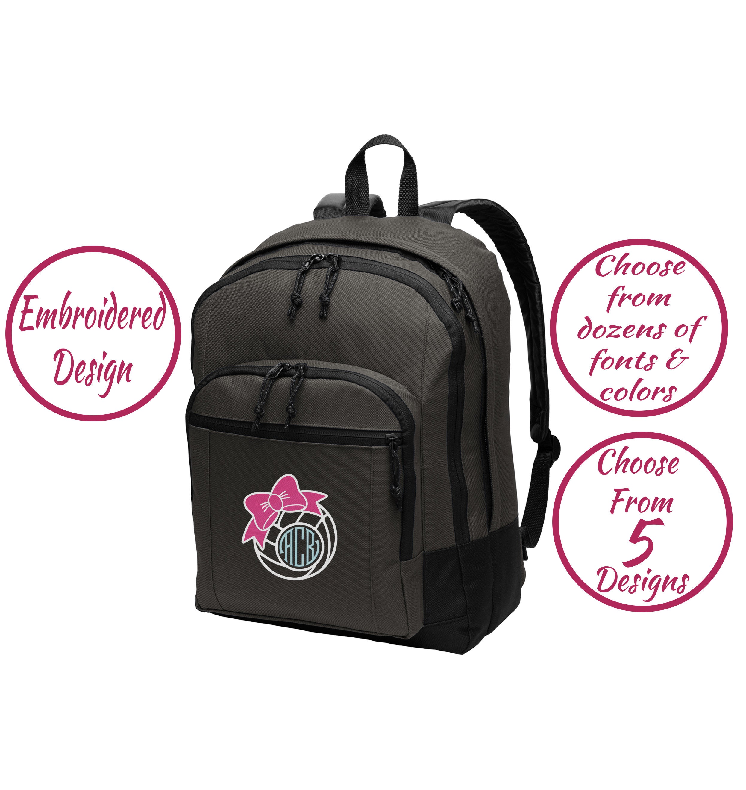 Personalized Volleyball Backpack Custom Volleyball Bag Etsy