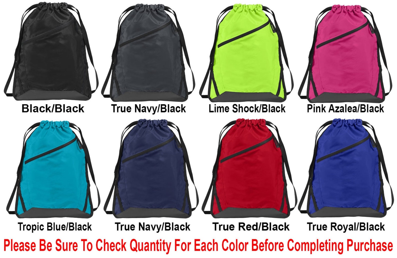 personalized ballet shoes zip-it cinch pack with free personalization & free shipping bg616