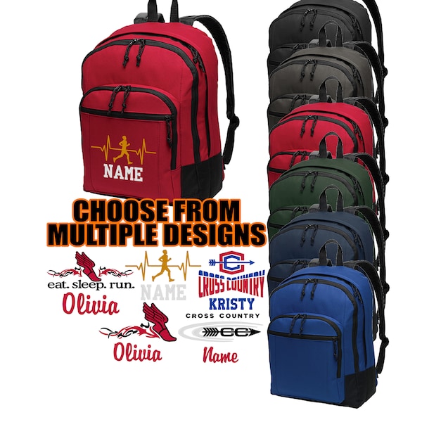 Personalized Cross Country Backpack with Customized Designs Custom Running Bag Gift for Runners