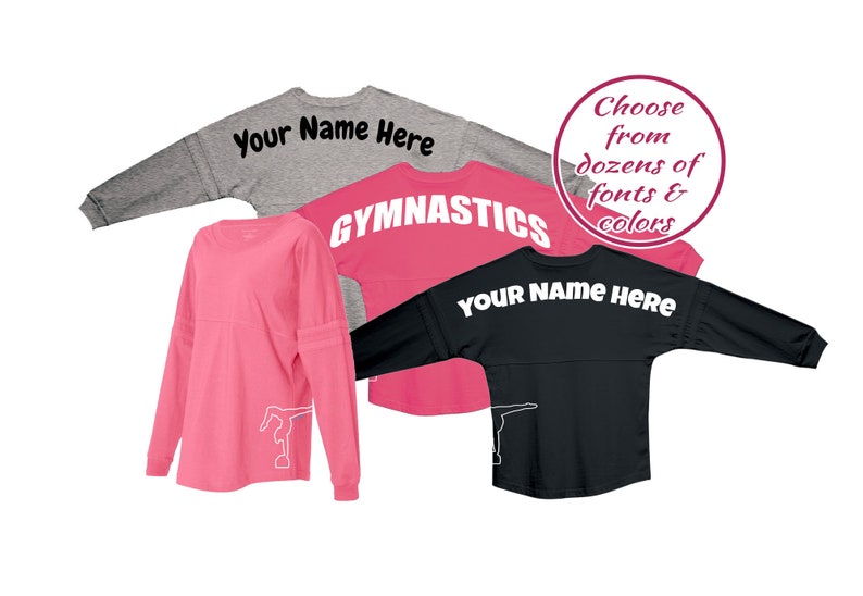 Gymnastics Long Sleeve Shirt Gymnast Pom Pom Jersey Gift for Gymnasts image 1