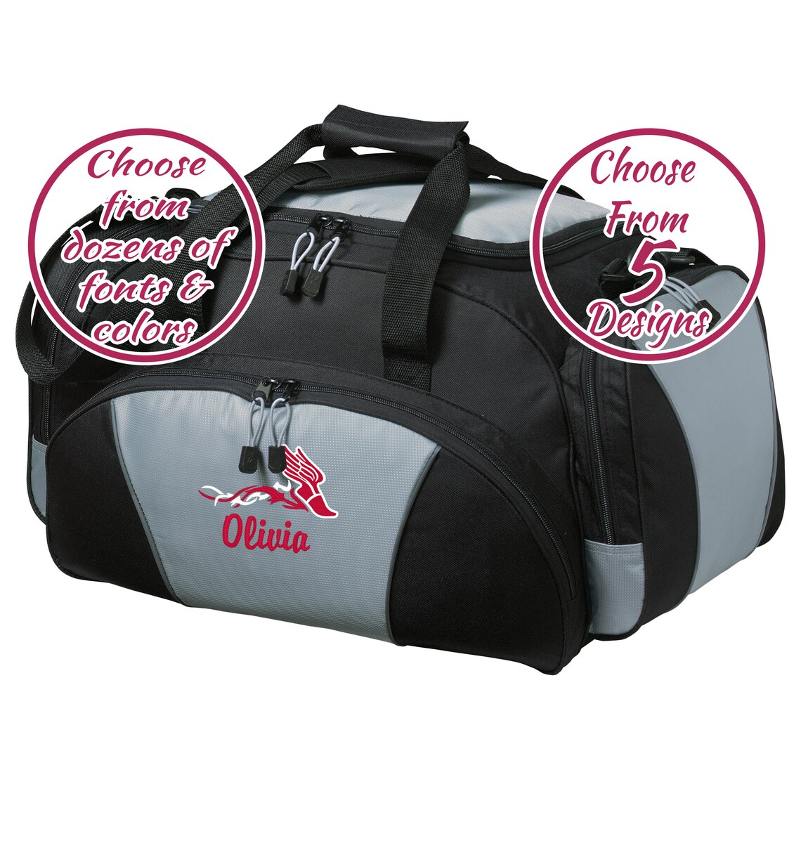 Personalized Track and Field Duffel Bag Customized Track Etsy