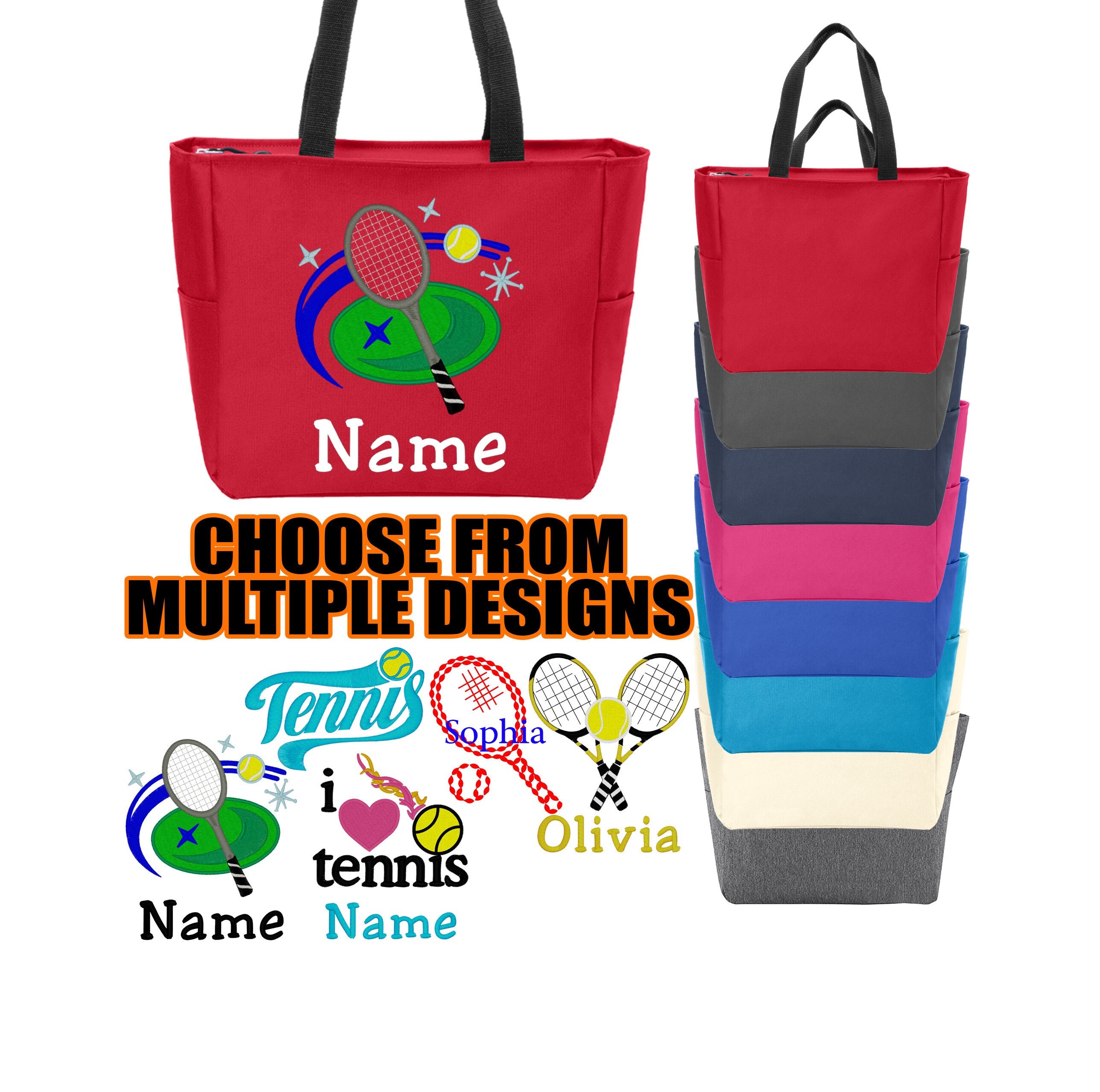 Personalized Tennis Bag Tote, Tennis Bag with Customization