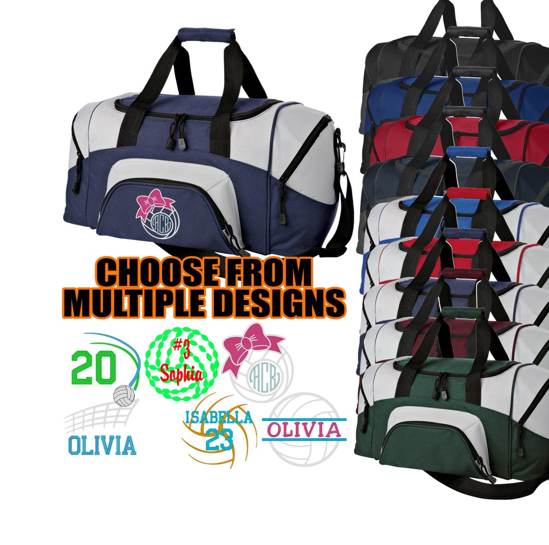 Personalized Volleyball Duffel Bag Customized Volleyball Bag Etsy
