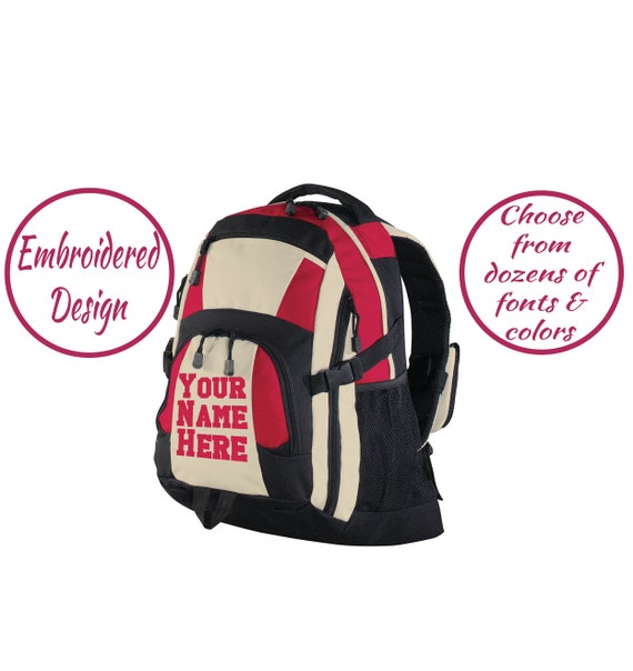 Personalized School Backpack with Name or Monogram Etsy
