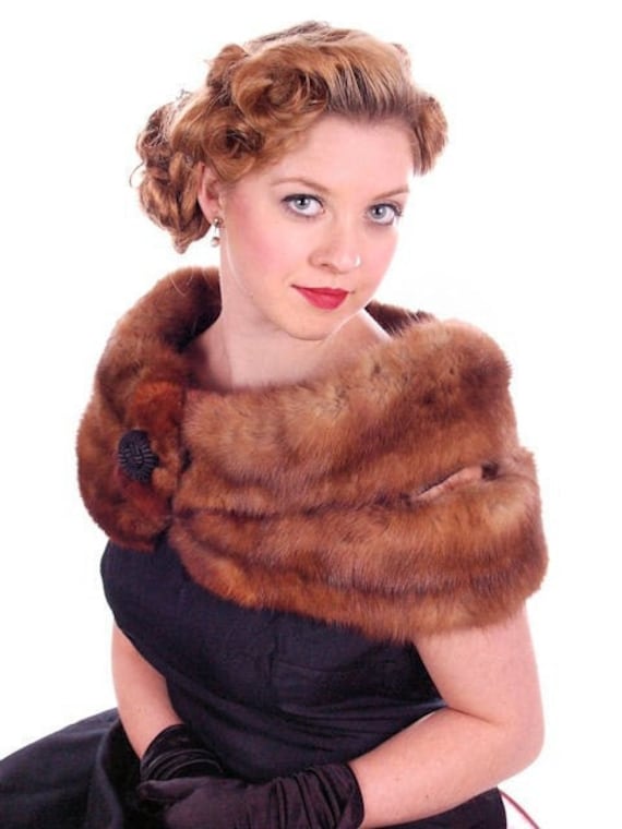 Luxury Vintage MINK Fur Coat, REAL FUR Mink Jacket, Autumn Haze