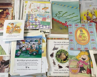 100 Vintage Modern Children’s Book Pages Fairy Tale Storybook Paper Ephemera Junk & Journal Smash Books Craft Scrapbooking Mixed Altered Art