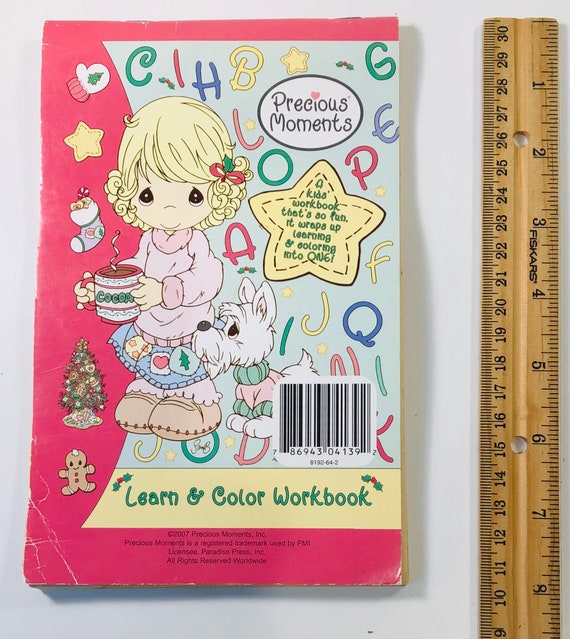 Vintage Children S Coloring Activity Workbook Book Etsy