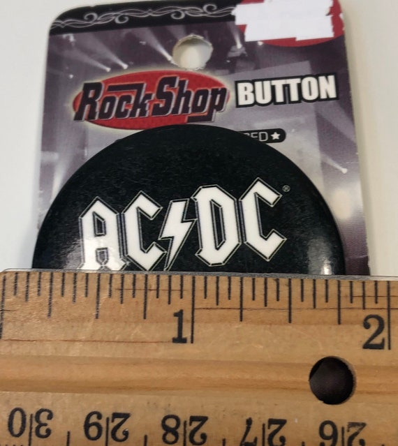 AC DC Rock Band Button, Heavy Metal Music Pin, Ba… - image 4