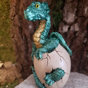 Hatching Dragon, Dragon Statue, Dragon Egg