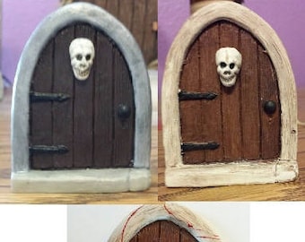 Evil Fairy door, Dark Fairy door, doorway to middle earth, Halloween fairy door for FAIRY GARDEN