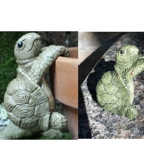 Turtle Pot Hanger Garden Decoration for Fairy Gardens Etsy