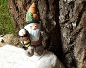 Gnome Statue,Mini Garden decor, Fairy doors, for fairy gardens