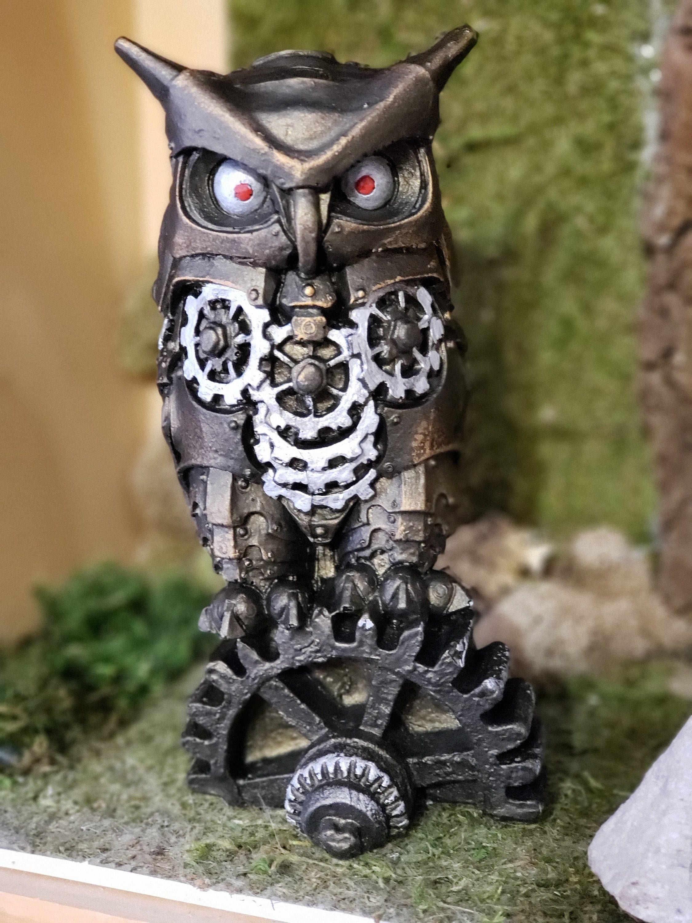 Vintage Hibou Oiseaux Steampunk Gear Métal Dangle Boucles d'oreilles clous engrenages Bijoux Vintage Hibou Oiseaux Steampunk Gear Métal Dangle Boucles d'oreilles clous engrenages Bijoux