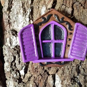 Window for fairy house, fairy gardens set of 2