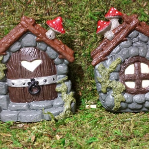 Fairy door and window, Gnome door, mouse door, and window set