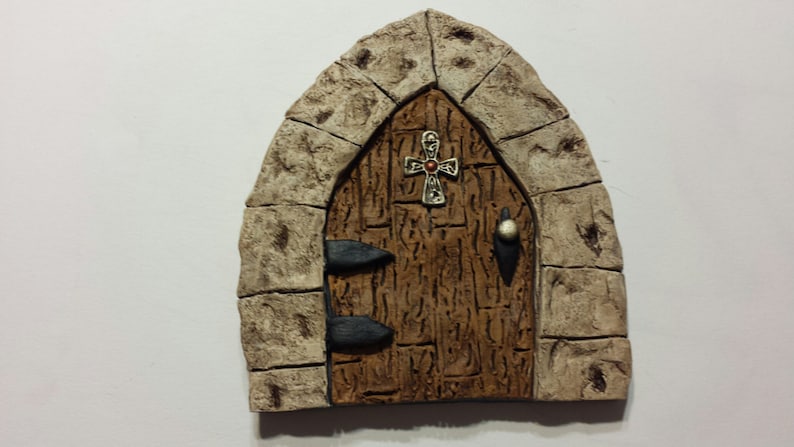 FAIRY DOOR/ Gnome door Tan stones