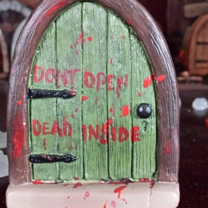 Halloween Fairy door, Zombie door, the walking dead, For fairy gardens