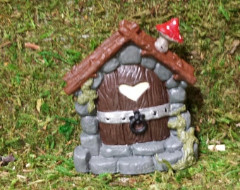 Rustic Fairy door, Gnome door, mouse door