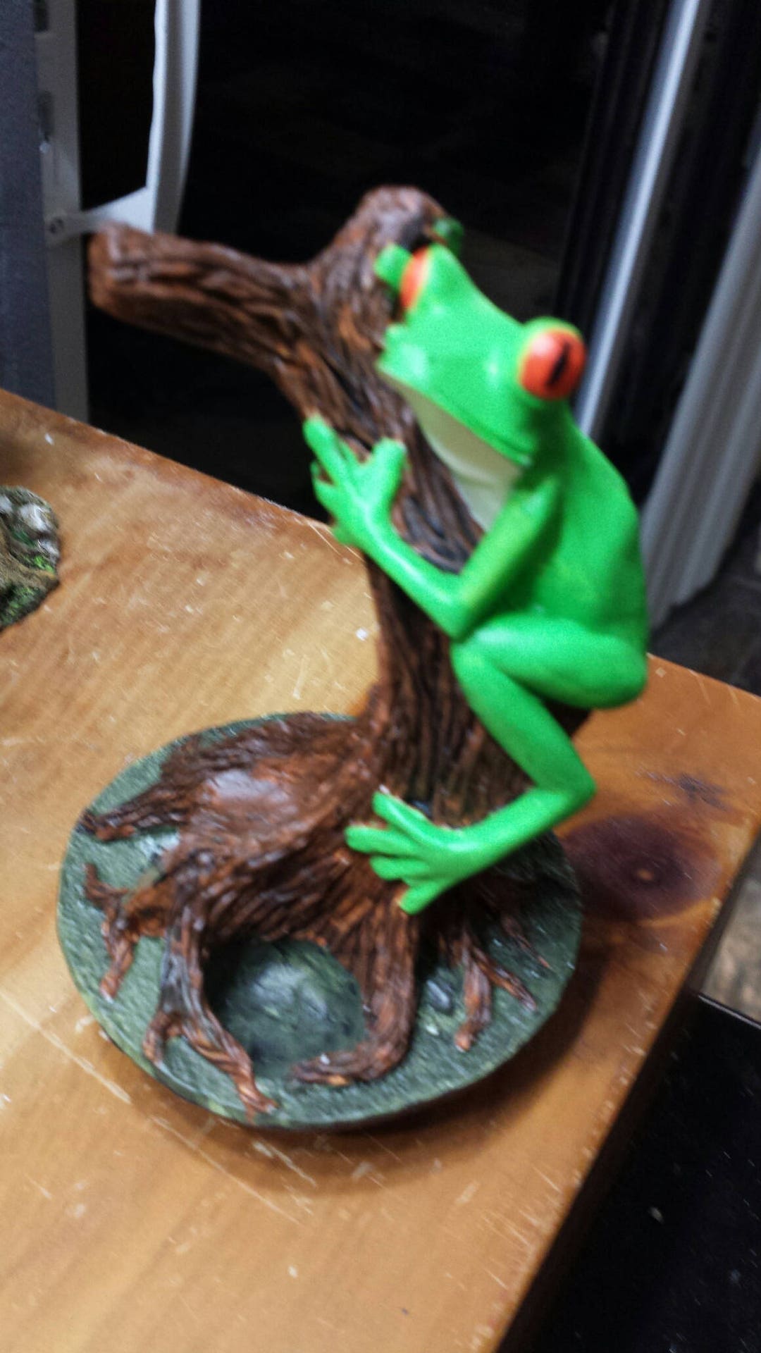 Tree Frog Figurine, Garden Decoration, Tree Frog Statue Etsy