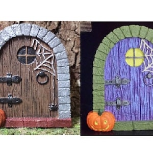 Halloween Fairy door for Miniature Fairy Gardens
