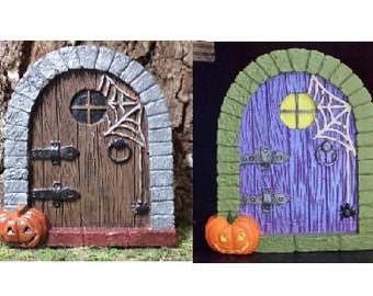 Halloween Fairy door for Miniature Fairy Gardens