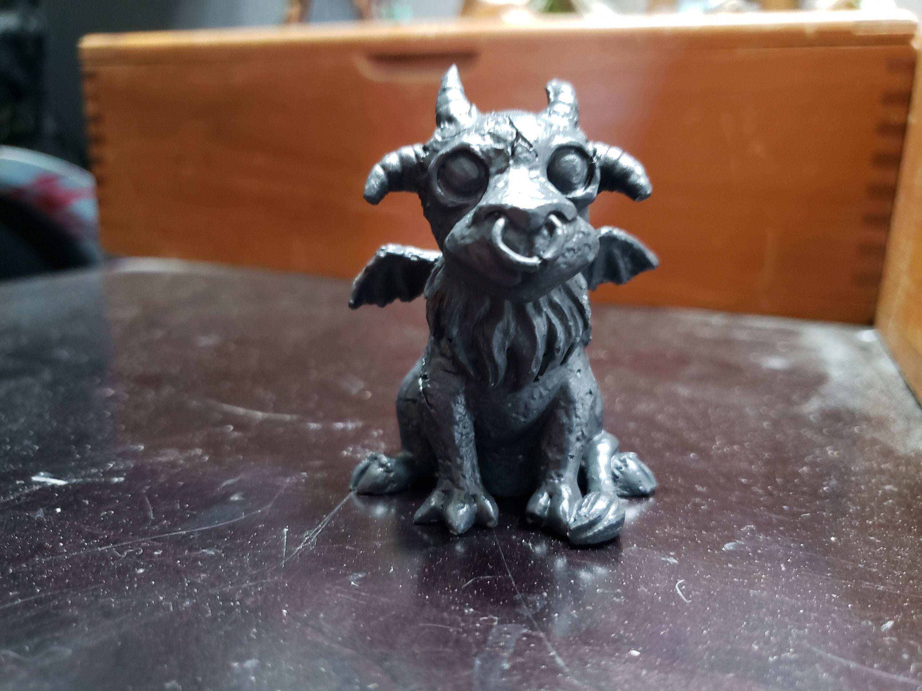 Small Gargoyle Statue/baby Goat Gargoyle Etsy UK