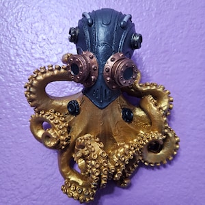 Steampunk Octopus Wall Hanging