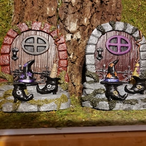 Halloween Fairy door, Halloween decoration, Witch door