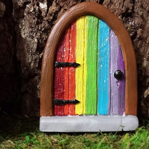 Fairy door, Gnome door, mouse door, Rainbow door