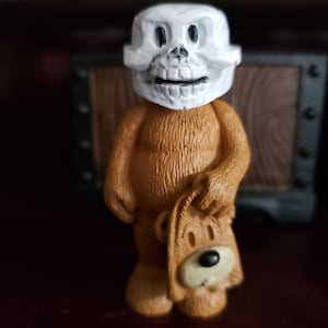 Scary teddy bear, Teddy Bear , Face off Teddy bear, for Fairy gardens/miniature gardening