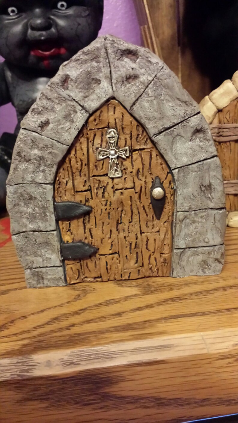 FAIRY DOOR/ Gnome door Grey stones