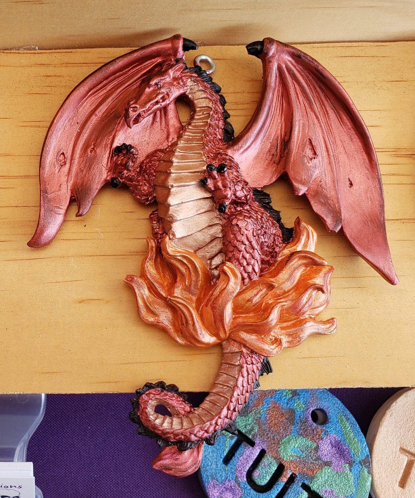 Dragon ornament Dragon Hanging decoration Dragon Etsy