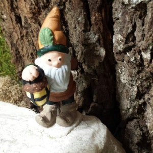 Gnome Statue,Mini Garden decor, Fairy doors, for fairy gardens
